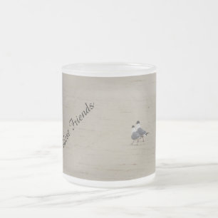 De Cristal Esmerilado Mejores amigos 10 onzas. Taza