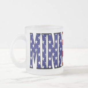De Cristal Esmerilado Minnesota heló la taza
