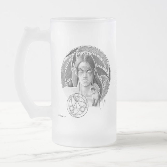 De Cristal Esmerilado Musteleila heló la taza (Izquierda)