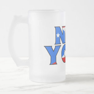 De Cristal Esmerilado NY - Taza helada banda