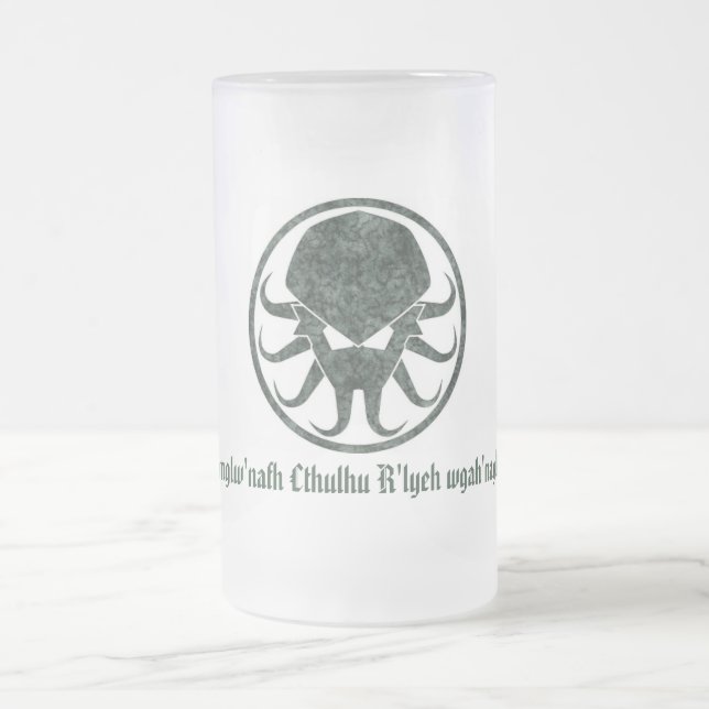 De Cristal Esmerilado otra taza del cthulhu (Centro)