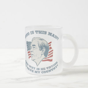 De Cristal Esmerilado ¿Quién es este hombre? Taza