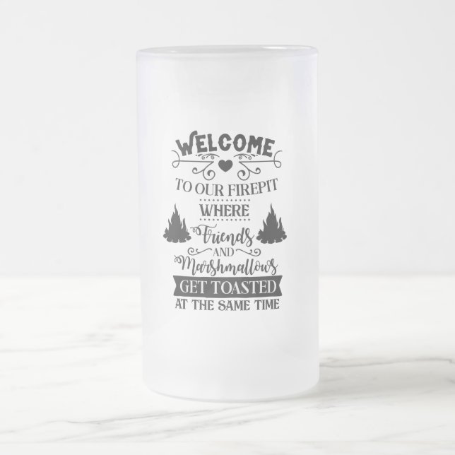 De Cristal Esmerilado Recepción personalizada a nuestra taza helada (Centro)