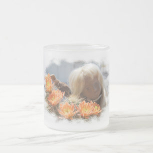 De Cristal Esmerilado Sasha no navel taza