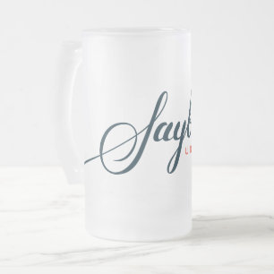 De Cristal Esmerilado Saybrook heló la taza