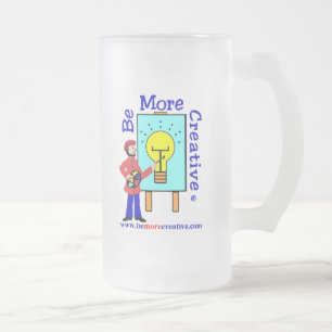 De Cristal Esmerilado Sea una taza más creativa