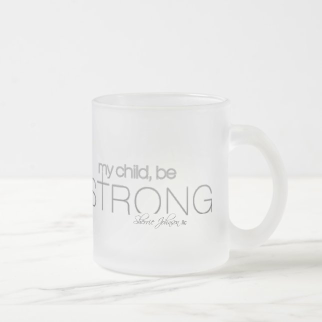 De Cristal Esmerilado Taza (Derecha)