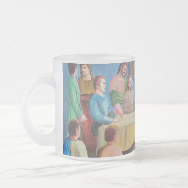 De Cristal Esmerilado Taza (Izquierda)