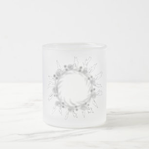 De Cristal Esmerilado Taza