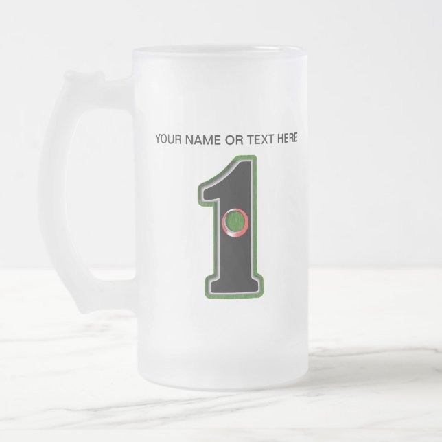 De Cristal Esmerilado Taza (Izquierda)