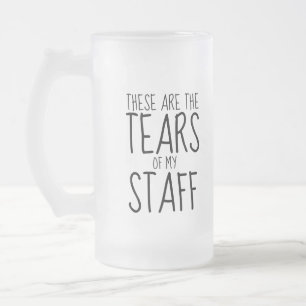 De Cristal Esmerilado Taza