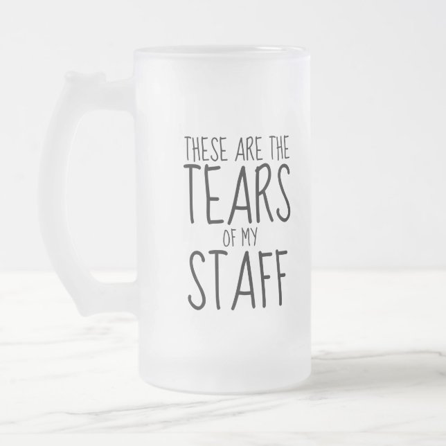 De Cristal Esmerilado Taza (Izquierda)