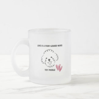 De Cristal Esmerilado Taza
