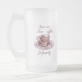 De Cristal Esmerilado Taza