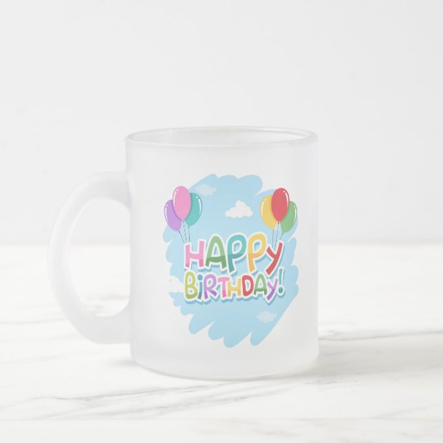 De Cristal Esmerilado Taza (Izquierda)