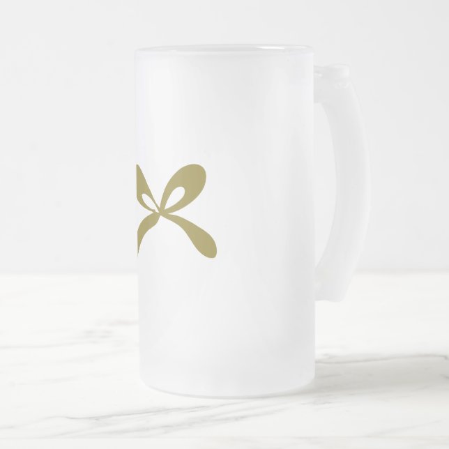 De Cristal Esmerilado Taza (Anverso derecho)