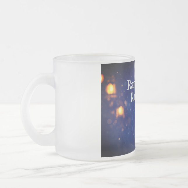 De Cristal Esmerilado Taza (Izquierda)