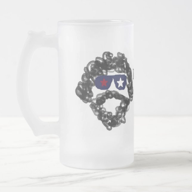 De Cristal Esmerilado Taza (Izquierda)