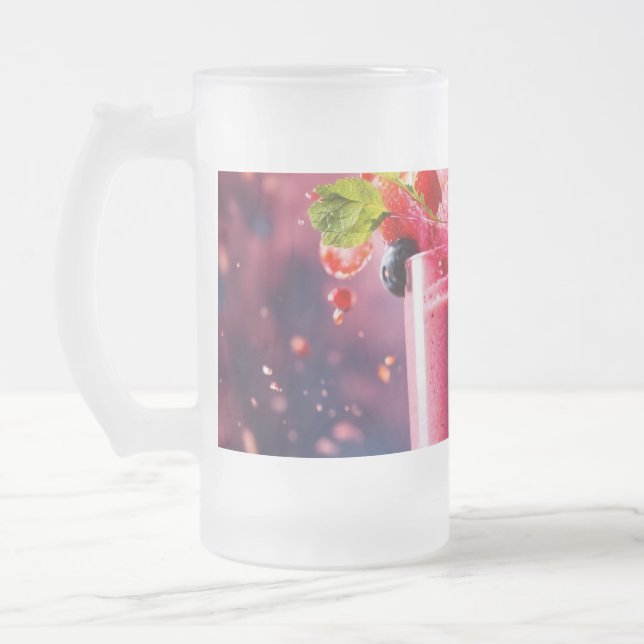 De Cristal Esmerilado Taza (Izquierda)