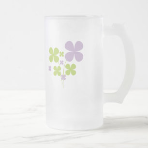 De Cristal Esmerilado Taza Afortunada