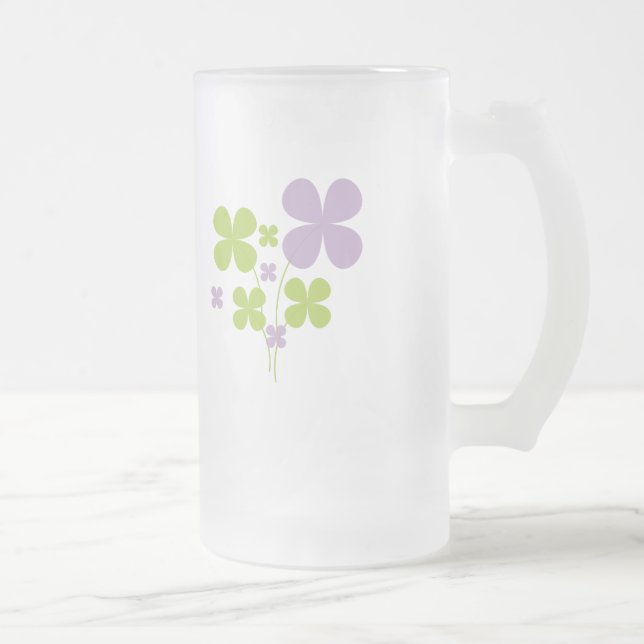 De Cristal Esmerilado Taza Afortunada (Derecha)