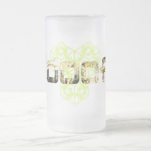 De Cristal Esmerilado taza alta helada idoof