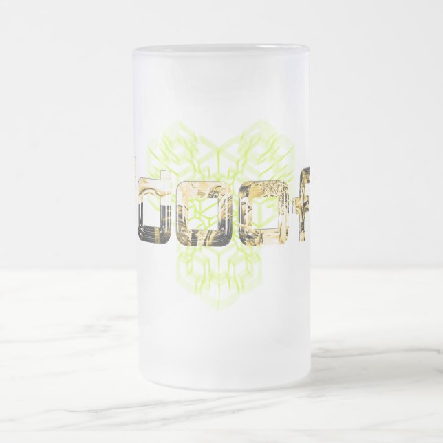 De Cristal Esmerilado taza alta helada idoof (Centro)