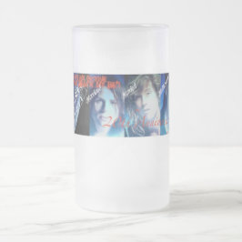 De Cristal Esmerilado Taza alterada del aniversario del principio del