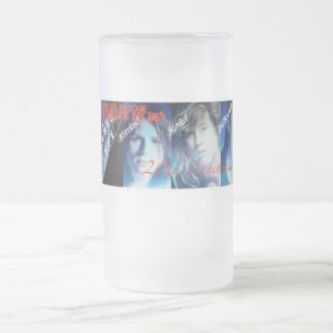 De Cristal Esmerilado Taza alterada del aniversario del principio del