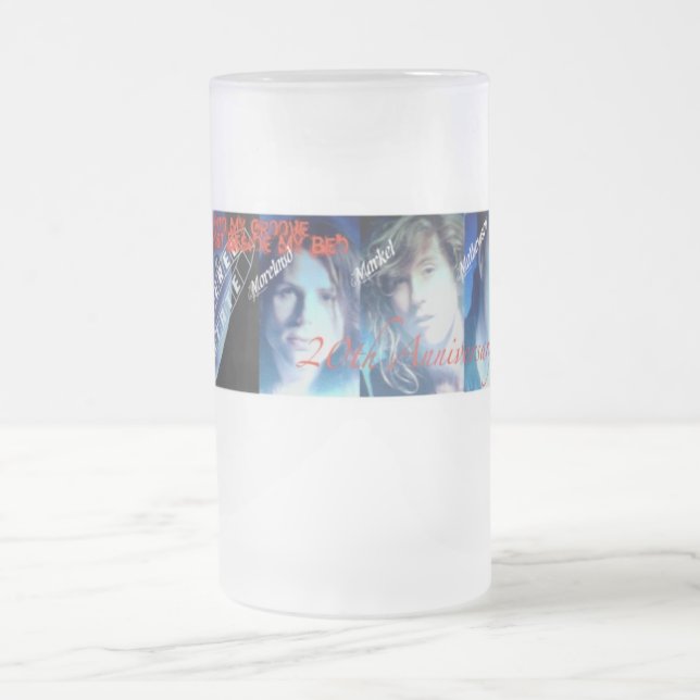 De Cristal Esmerilado Taza alterada del aniversario del principio del (Centro)