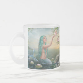 De Cristal Esmerilado Taza Ariel