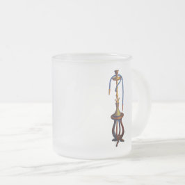 De Cristal Esmerilado Taza arte 