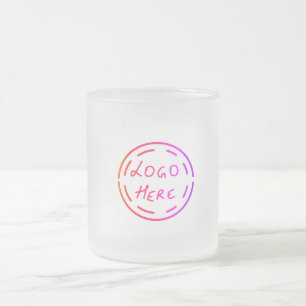 DE CRISTAL ESMERILADO TAZA BUEN DÍA ROSA