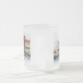 De Cristal Esmerilado Taza Combo, 15 oz