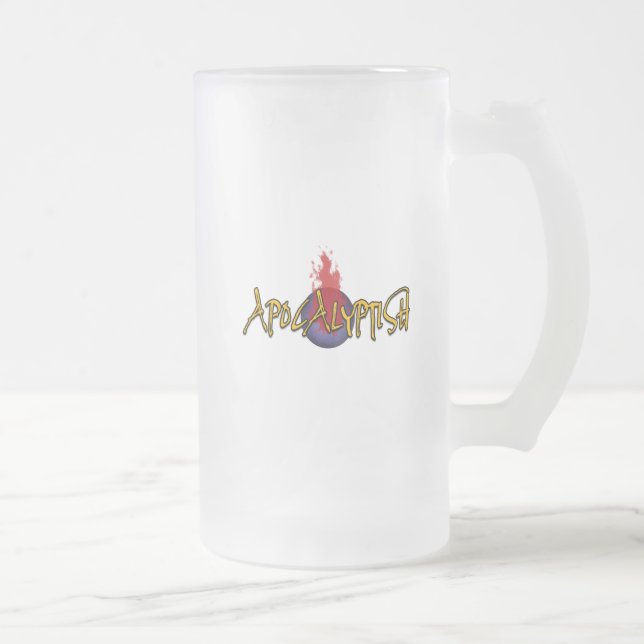 De Cristal Esmerilado Taza con escarcha Apocalíptica (Derecha)