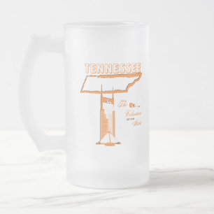 De Cristal Esmerilado Taza congelada Tennessee