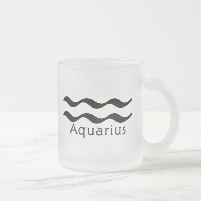 De Cristal Esmerilado Taza del acuario (Derecha)