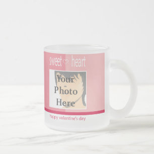 De Cristal Esmerilado Taza del amor