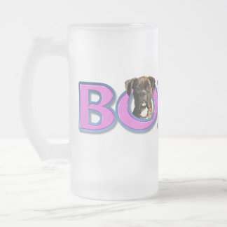 De Cristal Esmerilado Taza del boxeador