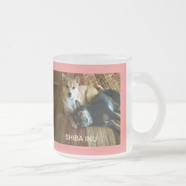 De Cristal Esmerilado taza del café con leche 16oz (Derecha)