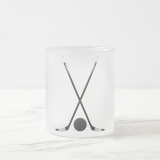 De Cristal Esmerilado taza del hockey