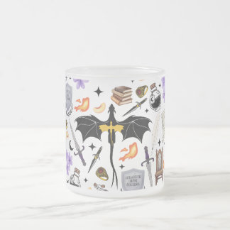 De Cristal Esmerilado Taza del Jinete del Dragón del Cuarto Ala