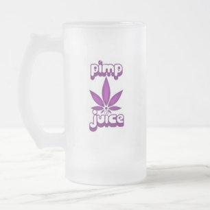 De Cristal Esmerilado taza del jugo del chulo