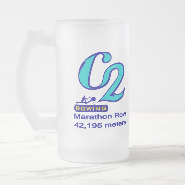 De Cristal Esmerilado Taza del maratón para Leftys (Izquierda)