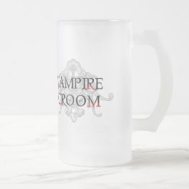 De Cristal Esmerilado Taza del Novio Vampiro