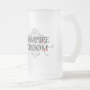 De Cristal Esmerilado Taza del Novio Vampiro