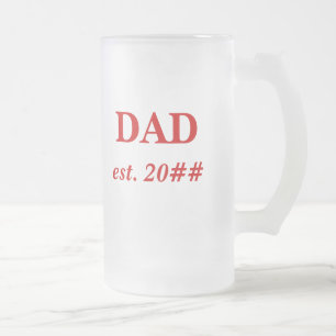 De Cristal Esmerilado Taza del PAPÁ