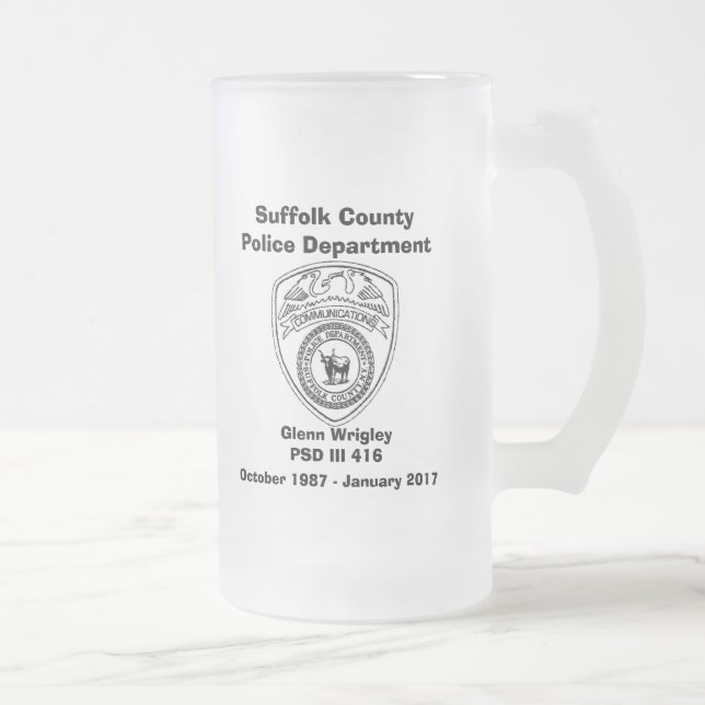 De Cristal Esmerilado Taza del retiro (Derecha)