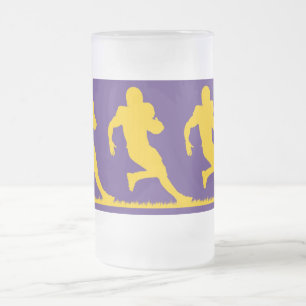 De Cristal Esmerilado Taza del tiempo del fútbol