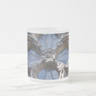 De Cristal Esmerilado Taza del vitral
